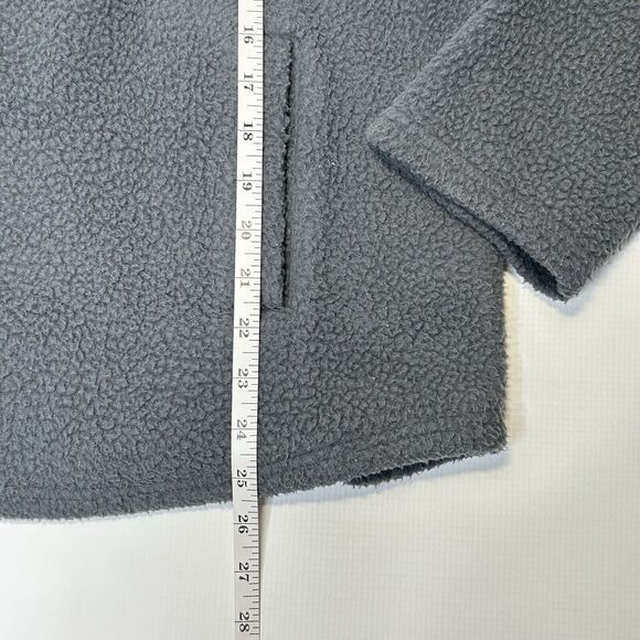 Free Fly Freefly Women’s Bamboo Sherpa Fleece Half Zip Pullover Large Grey Blue - Picture 7 of 10